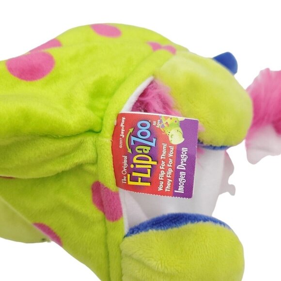Flip A Zoo IMOGEN DRAGON PERSEPHONE UNICORN 2-in-1 Plush Stuffed Animal FLIPAZOO - Picture 3 of 7